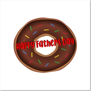 Happy Fathers day donut Posters and Art